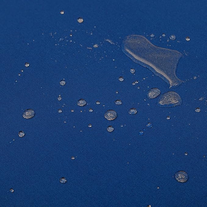 QILLOWAY Indoor/Outdoor Inflatable Stool,Round Ottoman,All Weather Foot Rest for Camping or Home,Royal Blue/Classic Blue