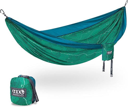 ENO, Eagles Nest Outfitters DoubleNest Lightweight Camping Hammock, 1 to 2 Person, Special Edition Colors, ATC