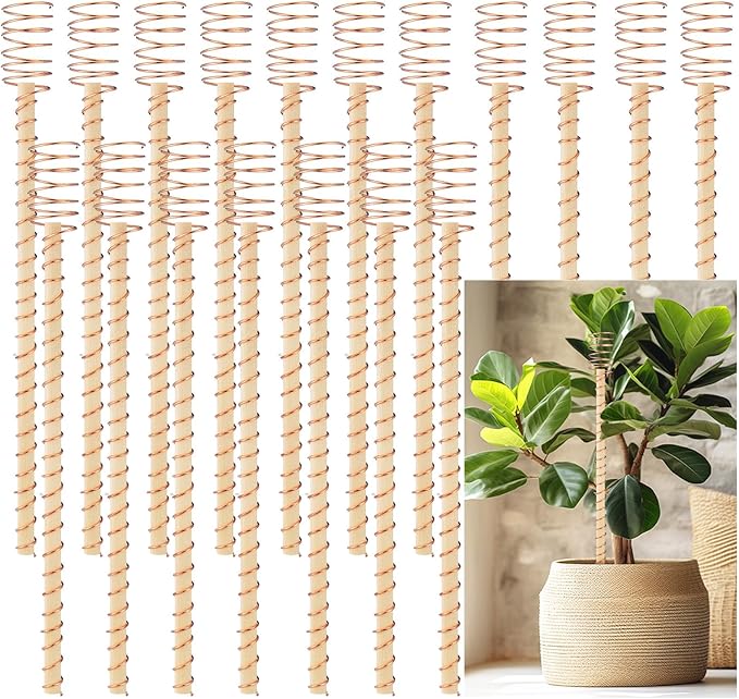 18 Pcs Electroculture Plant Stakes 12 Inches Long Copper Garden Stakes Electroculture Copper Gardening Antenna for Growing Vegetable Garden Plants Support