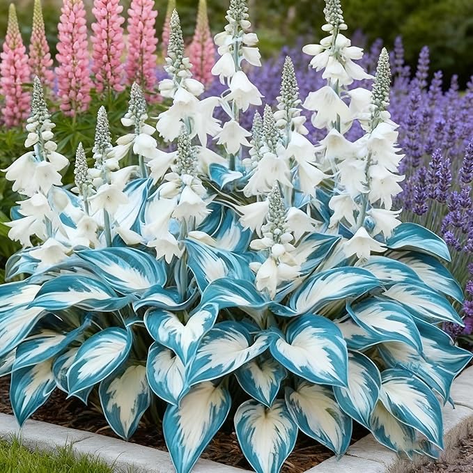 Hosta Seeds for Planting, 310+ Mixed Rare Hosta Seeds, Perennial Flower Palnts, Non-GMO Heirloom Hosta Flower Seed for Home Garden Outdoor