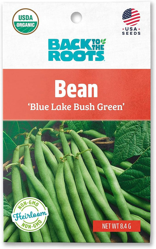 Back to The Roots 100% Organic Seed Packet Blue Lake Bush Bean