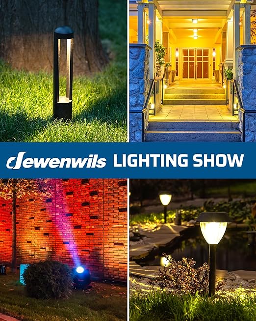 DEWENWILS 200W Low Voltage Landscape Transformer, 120V AC to 15V DC, Outdoor Landscape Lighting Transformer with Remote, Photocell Sensor & Timer, Weatherproof for Garden Spotlights Pathway Lights