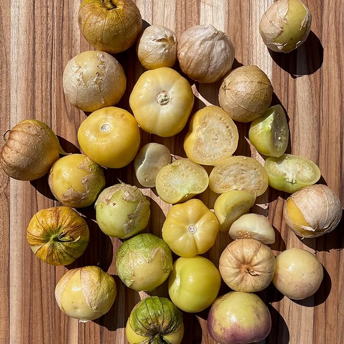 Plant Good Seed Organic Toma Verde Tomatillo Seeds for Planting: Heirloom Vegetable, Yellow Green Fruits - 50 Seed Packet