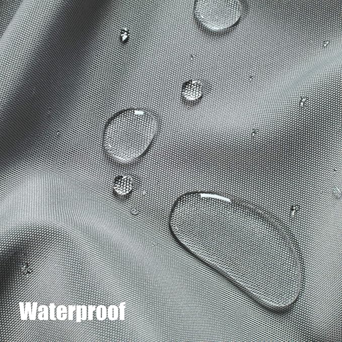 BONZER Outdoor Waterproof Curtains for Patio Privacy Grommet Light Filtering Outside Curtains for Gazebo, Porch, Pergola, Pavilion, 1 Panel, 54W x 120L inch, Grey