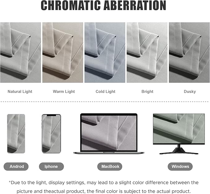 BONZER Waterproof Outdoor Curtains for Patio Porch Pergola Cabana Light Filtering Privacy Grommet Indoor Curtain Panels for Bedroom Living Room, 1 Panel, 84W x 108L inch, Silver