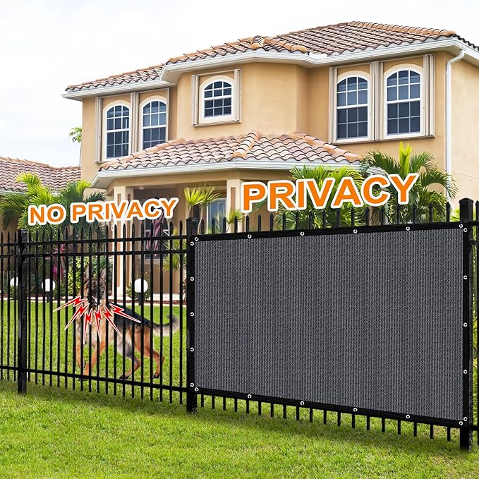 Artpuch 90% Sun Shade Cloth, 12 x 16 FT Pergola Shade Cover Canopy with Grommets, Sun Screen Fabric Tarp for Patio, Outdoor, Garden, Backyard, Dark Grey