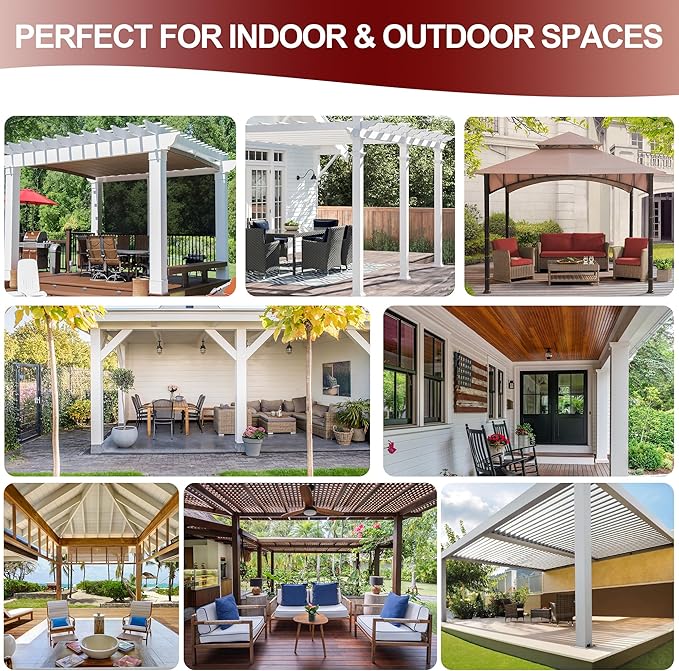 HolidayIdeas Grommet Outdoor Curtains for Patio Waterproof 8 Pcs All Weather Balcony Outside Curtains for Apartments, Gazebo, Pergolas, Porch, 54x120 Inch, Navy