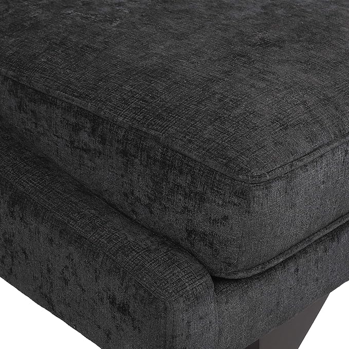 Christopher Knight Home Cagle Chaise Lounge,Wood, Black + Dark Brown