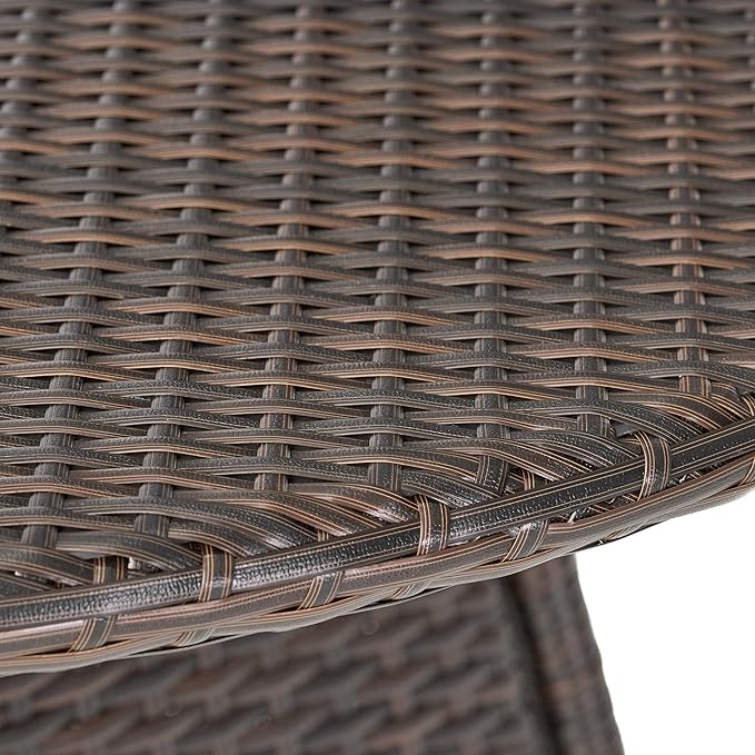 Christopher Knight Home Corsica PE Round KD Dining Table, Multibrown